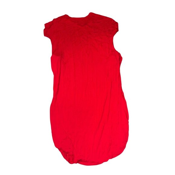 BomBom Womens Red Casual T-Shirt Dress Small - Picture 4 of 7